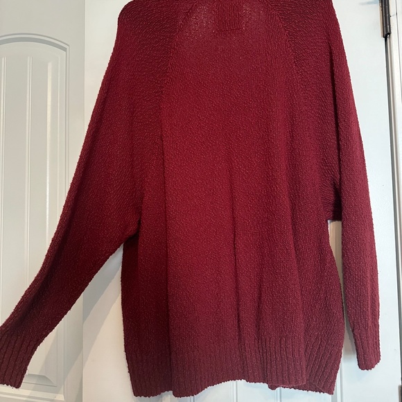 Hollister Open Cardigan - Burgundy  / Wine - Picture 6 of 9